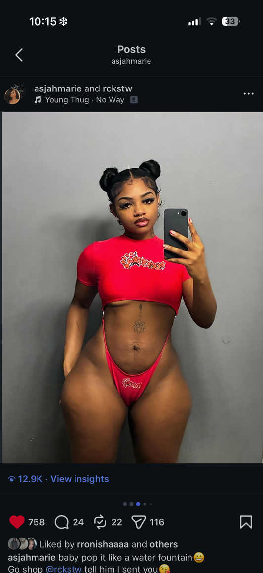 Rockstaw Swim Red